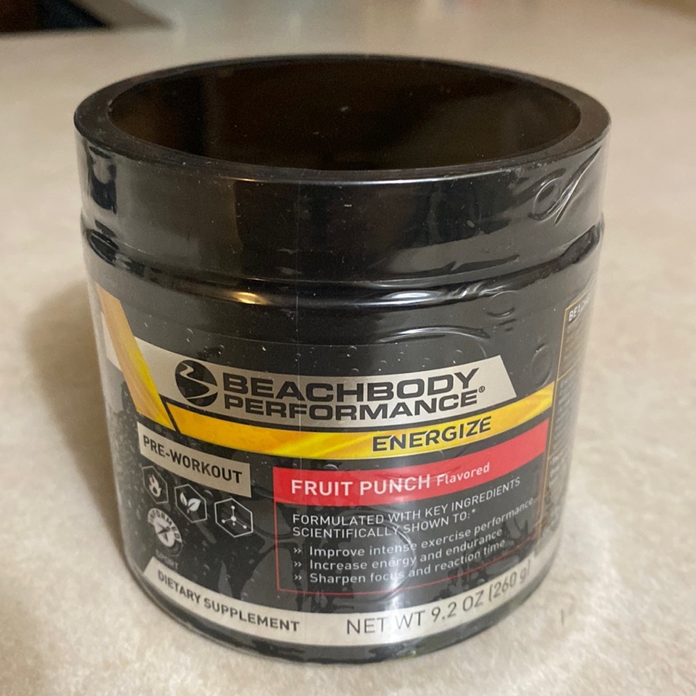 Unopened, brand new, Beachbody Energize Fruit Punch flavor..